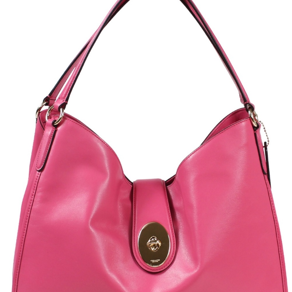 COACH CARLYLE SHOULDER BAG IN SMOOTH LEATHER